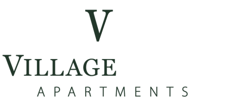 A logo for Village Woods Apartments is displayed.